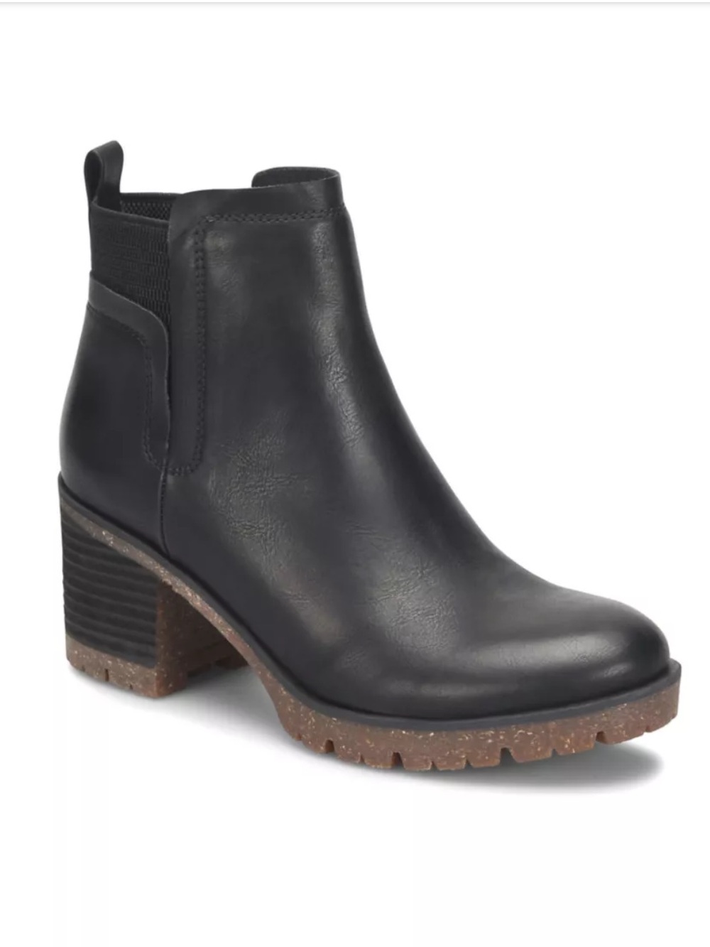 Korks Elsie Black Chunky Heel Boots Size 8 1/2